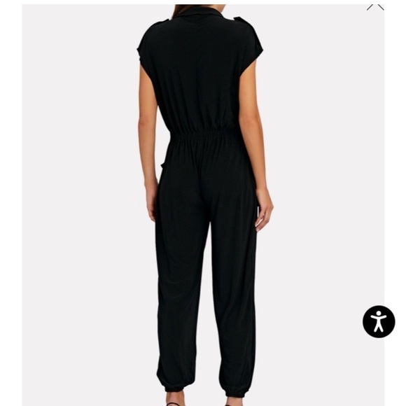 Norma Kamali sleeveless cargo jumpsuit black - Picture 3 of 9